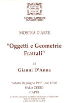 locandina'Oggetti e Geometrie Frattali'